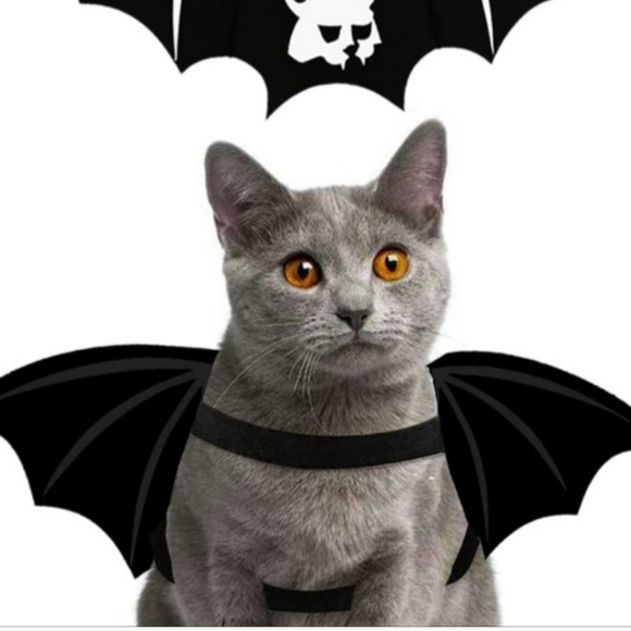 Goth lightweight bat wings for cat or small dog nwt - Picture 2 of 6